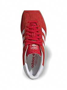 Adidas Gazelle室内舒适款猩红色男女通用运动鞋，透气吸汗，轻便百搭，纯色易洗，装饰户外日常穿着，红色 JI2063 - 紅色 - 查看 4