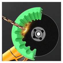 钻头磨刀器、角磨机钻头磨刀器、角磨机精密研磨附件、多规格钻头研磨磨削夹具、钻头磨削导向工具 - 綠色 - 查看 1