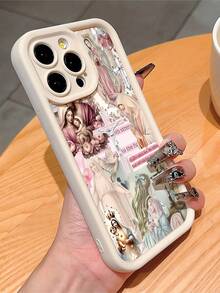 1pc Fashionable Personalized Cross & Virgin Mary Graphic Aesthetic Pattern Full Coverage Fingerprint-Resistant Soft Phone Case Compatible With IPhone 16 Pro Max/16/16 Pro/16 Plus/15/15 Pro Max/15 Pro/11/12/13/14 Pro Max/11 Pro/11 Pro Max/12 Pro/12 Pro Max/13 Pro/13 Pro Max/14 Pro/14 Pro Max - Multicolor - View 2