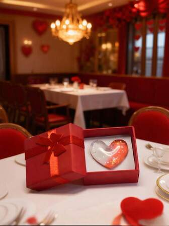 2pca Cute Heart-Shaped Resin Ornaments - Perfect For Weddings, Valentine's Day, And More - Unique Miniature Aesthetic Ornaments, Birthday Gifts, Party Favors