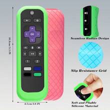 AWYY3 Pack Silicone Case For Roku Remote Cover For Hisense/ Roku TV Steaming Stick/Express Universal Replacement Controller Silicone Sleeve Skin Glow In The Dark Blue/Green/Pink - 發光藍綠粉 - 查看 2