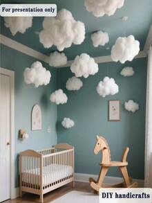 20g/50g/100g Halloween & Christmas Pillow Filler, 1000g White PP High Elasticity Soft Fluffy Handmade DIY Toy/Holiday Decor/Pet Bed Material, Creates Warm Holiday Atmosphere For Plush Animals, Pillows, Quilts And Pads