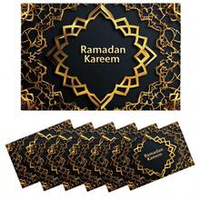 彩色灯笼餐垫，斋月节日餐垫，伊斯兰节日餐垫，中东/阿拉伯风格餐垫，耐热垫，食品垫，餐厅用品，餐厅装饰，户外野餐垫，礼品，适用于餐厅、厨房、户外、野餐、节日 - 彩色 - 查看 9