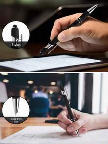 1pc/5pcs/15pcs/30pcs/50pcs/80pcs Customized Text/Logo Personalized Luxury Soft Touch Rose Gold Elegant Custom Ballpoint Pen, Rubber Stylus Capacitive Ballpoint Pen, Push Button Pen, Aluminum Barrel Ballpoint Pen, Perfect Gift For Bridesmaids, Women, Students, Teachers, Family And Friends