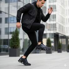 Men's Reflective Chameleon Pro X Sneakers With Cushioned Sole - New Release - 黑色/變色龍 - 查看 5