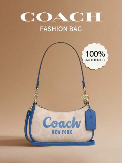 Coach Teri Shoulder Bags For Women Cute Hobo Bag Crescent Handbag Purses And Bags Ladies Classic Clutch Hobo Bag With Zip Closure Underarm Bag With Brand Logo, Convertible Shoulder & Crossbody Carry Bag