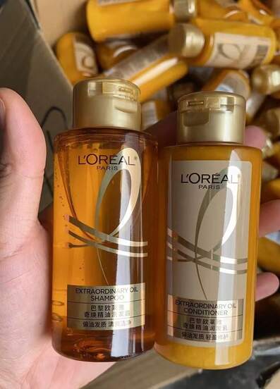 L'Oreal Extraordinärt oljebaserat schampo och balsamset, för oljiga hårtyper, uppfriskande, ren och lätt reparation, närande hårvårdsduo