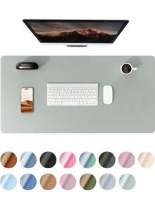 1Pc Fates Advanced Napa Texture Non-Slip Desk Pad,Mouse Pad,Waterproof PU Leather Desk Table Protector,Ultra Thin Desk Blotter, Easy Clean Laptop Desk Writing Mat For Office Work/Home/Decor(Thickness:1mm)