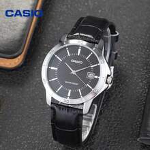 CASIO STANDARD Series Men's Watch, All Black Design, Genuine Leather Band, Japanese Quartz Movement, Offic Casual MTP-V004L-1A - one-size - View 5