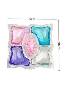 100pcs 5-In-1 Laundry Detergent Pods, Concentrated 5-In-1 Laundry Detergent Capsules, Multi-Purpose Detergent Pearls, Suitable For Apartments And Households, Fragrant Laundry Cleaning Pearls - Gently Cleans Grease And Stains, Long-Lasting Fragrance. - 彩色 - 查看 7
