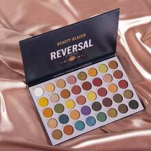 beauty glazed Paleta de Sombras com 40 Cores Matte, Brilhante, Metálica, Alta Pigmentação, Profissional, Nude, Bronze Natural Quente, Maquiagem Neutra Esfumaçada - Multicolorido - Visão 10