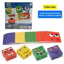 1 Pc Children's Game Toys-Face Changing Magic Cubes,Uzzle Game , Face Blocks Game Face Change Cube Game Expression Matching Block Puzzles Building Cubes Toy Puzzles Toy Family Board Games-Changing Game - 4-Player Wooden Puzzle For For Kids And Parents, Interactive Family Fun & Early Learning Toy,Suitable For All Kinds Of Children's Holiday Gifts,Games For Girls And Games For Boys - Multicolor - View 11