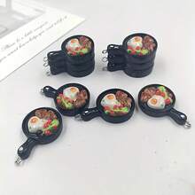 5/10pcs Heart-Shaped Egg Tray Charms - Suitable For DIY Earrings, Keychains, Resin Pendants, Jewelry Making, Craft Findings, Handmade Accessories | Optimistic Design | Durable Handcrafted, Egg Pendant Earrings - Egg Pot Pendant - View 4