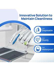 50Pcs Dental Bib Sheets - Tattoo Table Covers Bib Tattoo Piercing Dentist Bibs Patient Bibs Tattoo Tray Covers 3 Ply Dental Bibs Sheets - Multicolor - View 5