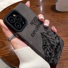 Fundas de teléfonoóviles de moda y de alta gama que nunca paran de explorar para 16/13 Pro/12 Pro/15 PLUS/11 Pro/16 Pro/15 Pro/14 Plus/para 14/11 Pro/para 15/13 Pro/para 11/16 Plus/para 13/14 Pro/14 Pro/para 12/12 Pro/15 Pro/16 Pro Funda de teléfono creativa de dibujos animados, a prueba de golpes y resistente a caídas, protección completa, adecuada para 17/17ProMax/iPhone16/16Plus/16Pro/16ProMax, iPhone15/15Plus/15Pro/15ProMax, iPhone14/14Plus/14Pro/14ProMax, iPhone13/13Pro/13ProMax, regalo perfecto para novia, novio, Día de San Valentín, Navidad - Negro - Ver 1