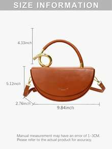 Women's Niche Design Box Bag: 3-Way Carry (Shoulder/Crossbody/Handheld) - Retro High-Quality Textured Bag, Also As Messenger/Underarm Saddle Bag, Perfect For Halloween Events, Daily Outings, Travel & Office Commuting,Saddle Bag Women Top Handle Bags,Christmas Gifts,Crossbody Bags For Women,Christmas Decorations,Valentine's Day Gifts - 亮橙色 - 查看 9