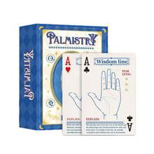 1 Deck Palm Print Fortune Telling Playing Cards, Unique Palm Design, High-Quality Card Paper, Easily Initiate Conversations, Adult Party Game, Social Gathering Entertainment, Casual Card Game, Mysterious Divination Cards, Durable - Multicolor - View 5