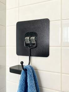 10pcs Heavy-Duty Self-Adhesive Wall Hooks - Waterproof, Multi-Functional, Suitable For Coats, Towels, Keys, Etc. - Easy To Use In Bathrooms, Kitchens And Homes - Multicolor - View 6