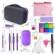 Diamond Painting Storage Containers 60 Slots Accessories And Tools Portable Diamond Painting Organizer Shockproof Diamond Art Storage Case Jewelry Beads Storage Box - 大號 - 120 個迷你罐 + 60 個罐子 - 查看 3