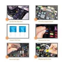 Nilight 372 PCS Car Fuses Assortment Kit Standard Mini LP Micro2 Blade Replacement Fuse ATO ATC APS ATS APR 2A 5A 75A 10A 15A 20A 25A 30A 35A For Cars Trucks RVs - ColorD - 查看 2