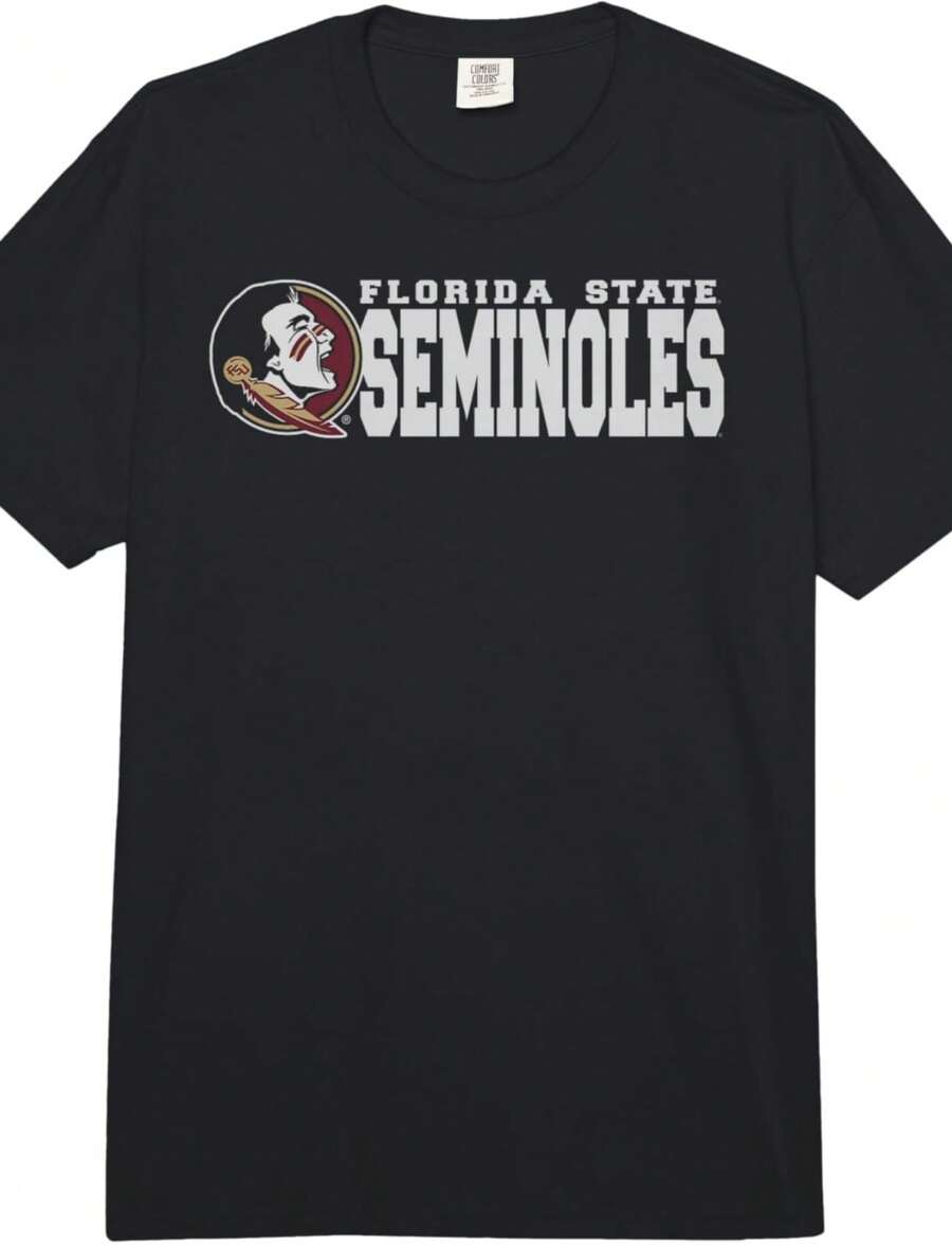 Florida State Seminoles Classic Black Officially Licensed Adult Heavyweight T-Shirt - màu đen - Xem 1