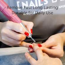 hytoos 钻石切割专业美甲钻头，镀铬圆顶筒形角质层钻头，适用于美甲钻头，可清洁死皮，作为美甲准备工具 - 彩色 - 查看 8