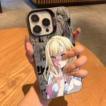 Funda para teléfono con una linda chica anime de 'Mi novio de', compatible con varios modelos de, incluyendo 17, 16E, 16, 15, 14, 13, 12, 11,, Pro,,, X, XR, XSMAX, 8 y Plus, diseñpara evitar caídas con un acabado mate17 17promax - Negro - Ver 7