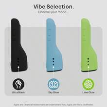 AWYYGripStand™ Remote Cover: Compatible With AirTag And Tile Mate Fits Roku Express 4K+ Voice/HDR With Side Buttons Streaming Stick 4K Stands Upright Secure Grip Lime Glow By 73andSunny - LimeGlow - Xem 6