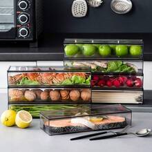 AWYYTransparent Flatware Tray Kitchen Drawer Organizer With Lid - Plastic Kitchen Cutlery Tray And Utensil Silverware Storage Container With Cover - Dinnerware Holder For Spoons Forks Knives - 透明的 - 查看 6