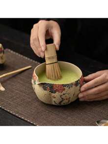 2pcs/8pcs 550ml Cat Aroma Matcha Tea Set, Japanese Ceramic Bowls, Primitive Antique Texture, Includes Matcha Scoop, Matcha Bowl, Powder Sifter, Gift Box, Suitable For Gifts, Festivals, Can Be Reused Daily As Soup Or Salad Bowls - Multicolor - View 8