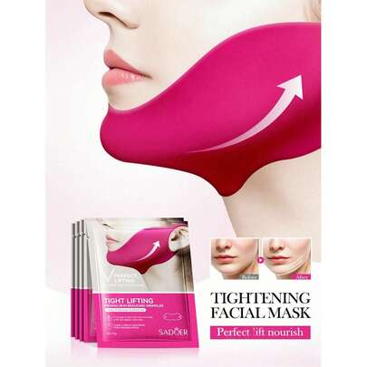 1/2/3/5/8/10/15/20pcs Ear Hanging Face Lifting Bandage[Official Authentic Product][Officially Selected With Quality Guarantee] Small V-Face Artifact, Comfortable Icy Silk Material, Daily Face Lifting Mask. This Seamless V-Shaped Sleep Mask Is Very Suitable For Simultaneous Use. 1pc Single-Layer Gray/Pink/Purple Simple Elastic Face Mask Bandage, Comfortable And Reusable, Suitable For Daily Wear At Home, Sleeping And Relaxation