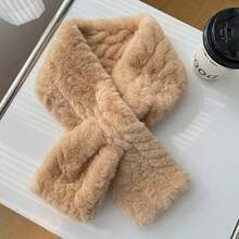 1pc Winter Warm Thick Criss-Cross Neck Warmer - Fashionable Versatile Comfortable Essential - Criss-Cross Design, Ideal For Cold Weather - Multicolor - View 12