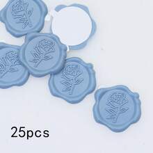 25/50/100 件酒红色玫瑰蜡封贴纸，婚礼请柬信封封口贴纸，自粘信封封口，非常适合婚礼、请柬、信封、礼品包装、圣诞节 - 彩色 - 查看 23