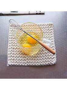 3pcs Wooden Handle Egg Beaters, Mini Stainless Steel Kitchen Milk Frother, Whisk For Mixing, Blending, Stirring - Multicolor - View 8