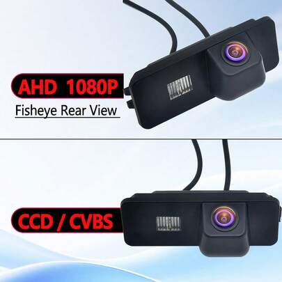 Cámara de visión trasera AHD de 1080P, tipo ojo de pez / CCD / CVBS para VW GOLF V GOLF 5 SCIROCCO EOS LUPO PASSAT CC PHAETON BEETLE SEAT