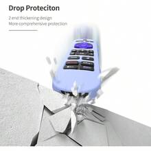 AWYYSilicone Cover For Roku Voice Remote Pro 2nd Ed. Roku Remote Control RCB1R Protective Silicone Case Sleeve Shockproof Skin For Roku Remote With Lanyard Glow Blue - GlowBlue - Xem 6