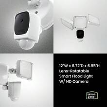 Cmara de  de Triple Cabezal u2013 Cmara Inteligente de 2.4 GHz 1080P para Exteriores con de 3500 lmenes con Almacenamiento Local de 128 Incluido, Color Blanco - Triple LED 3500 lúmenes blanco + Blanco - Ver 6