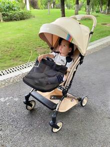 Baby Stroller Front Enclosure Net, Reversible Child Foot Cover, Anti-Slip Foot Bag, Prevent Falling Off Net Cover - Multicolor - View 10