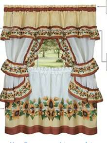 Achim Home Furnishings Black Eyed Susan Cottage Set - 57x36 - Especias - Multicolor - Ver 5