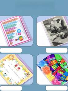 1pc A5 Clear Sleeve Transparent File Folder, Multi-Layer Waterproof Pregnancy Examination Report & Document Organizer - A5 - View 3