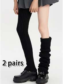 40/70cm 1/2pairs Lolita Leg Warmers Women Long Socks Wool Knitted Foot Cover Arm Warmer Y2K Autumn Winter Socks Boot Cuffs Stockings ﻿