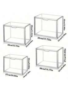 1pc Transparent Display Case, Suitable For Large Plush Toys, Acrylic Clear Display Cabinet, Candy Decor Storage Box, Used For Organizing And Displaying Plush Toys, Dust-Proof And Waterproof Storage - Multicolor - View 12