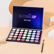 beauty glazed 35-Color Eyeshadow Palette, Rainbow Matte & Shimmer Eyeshadow Set, Bright Face Powder, Stage Makeup - 彩色 - 查看 11