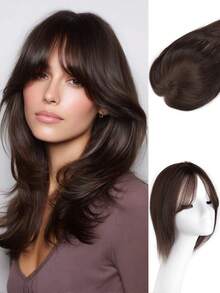 12 Inch Women's Hair Topper Clip-In Bangs, 360° Full Coverage Hair Piece, Suitable For Daily Wear And Those With Thin Hair - S4 - View 10