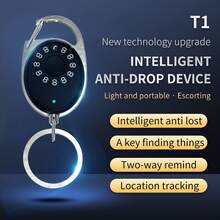 Localizador De Objetos Bluetooth Gps Llavero Inteligente Antipérdida con Localizador Bluetooth, Ideal para Llaves, Mascotas, Cartera y Objetos Valiosos, Alcance de 20 Metros - Negro - Ver 2