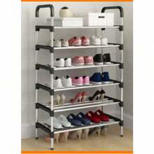 Organizador de Zapatos de 6 Niveles. Estante para Zapatos de 6Niveles. Almacenamiento Multifuncional. Ahorra Espacio. Adecuado para el Hogar, la Entrada Principal, el Dormitorio, Etc. Fácil de Montar. zapatero - 6 Niveles - Ver 1