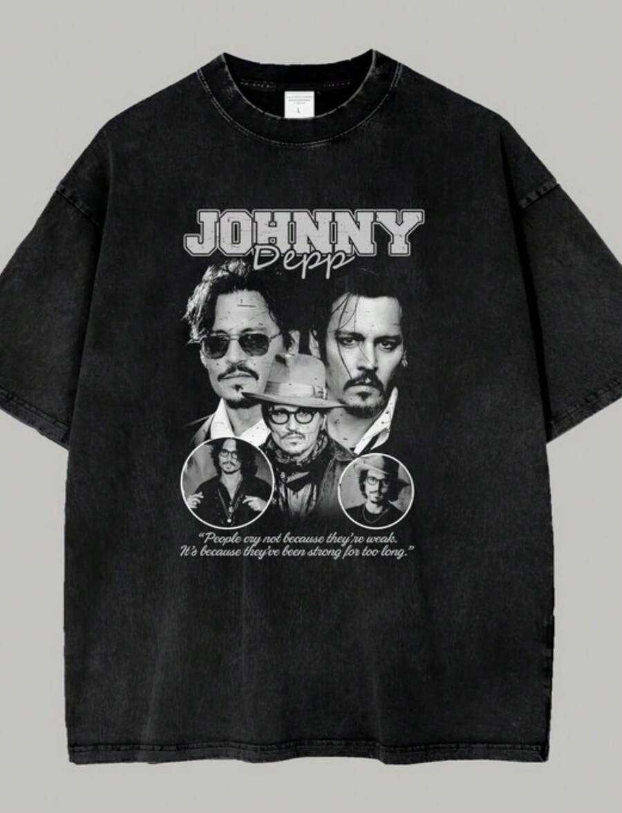 Johnny Manziel Football Shirt Vintage 90s Graphic Style Johnny Manziel Tshirt Football Shirt Sport T-Shirt Gift For Fans (1) - 黑色 - 查看 1