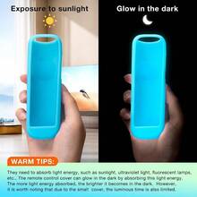 AWYY2PC Cover-Case-For-Roku-Remote Glow-In-The-Dark Silicone Protective Sleeve Skin For Roku TV/Stick/Player Remote (Green/Blue) - Vỏ bảo vệ cho Roku - Xem 6