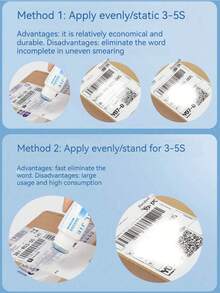 Thermal Paper Correction Fluid, Courier Slip Correction Fluid, Thermal Paper Correction Fluid, Effectively Protects Personal Privacy, Cleaning Tool, All-In-One Courier Waybill Privacy Stamp Opener, Suitable For Thermal Paper Erasure (May Not Work Well On Other Papers, Mainly Designed For Courier Thermal Paper Information Erasure), Suitable For Household Cleaning, Good For Protecting Personal Privacy, Random Color And Style - Multicolor - View 3