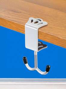 1/4pcs Student Backpack Hanger, Detachable Desk Phone Holder Stand, Clip-On Desk Edge Bag Hook, No Drilling Required, Heavy Duty - Multicolor - View 10